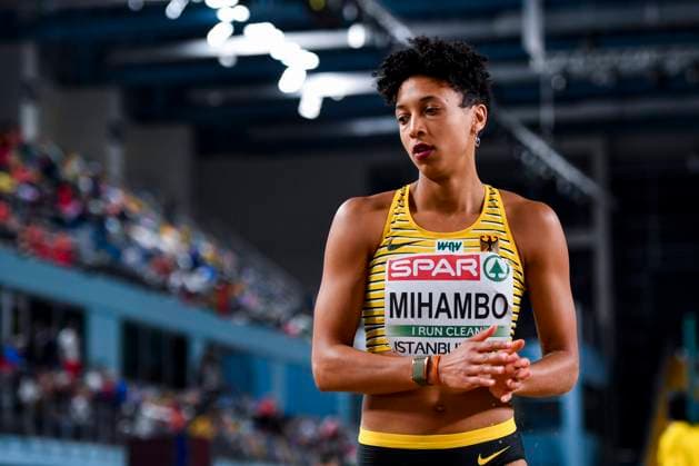 Sport Themen der Woche KW09 04.03.2023, xkaix, Leichtathletik European Indoor Athletics Championships 2023, Hallen-Europameisterschaften emspor, v.l. Malaika Mihambo (LG Kurpfalz), Weitsprung Ä°stanbul *** 04 03 2023, xkaix, athletics european indoor athletics championships 2023, european indoor championships emspor, v l Malaika Mihambo LG Kurpfalz , long jump Ä°stanbul kp