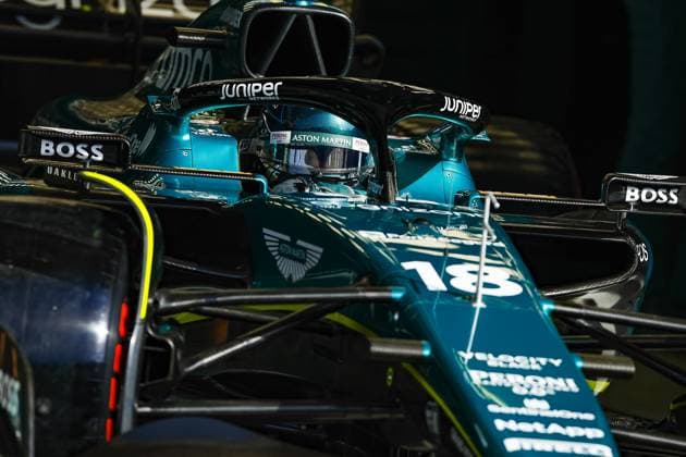 18 STROLL Lance (can), Aston Martin F1 Team AMR23, action during the Formula 1 Gulf Air Bahrain Grand Prix 2023, 1st round of the 2023 FIA Formula One World Championship, WM, Weltmeisterschaft from March 2 3 to 5, 2023 on the Bahrain International Circuit, in Sakhir, Bahrain - F1 - BAHRAIN GRAND PRIX 2023 DPPI Panoramic  _R3_0135