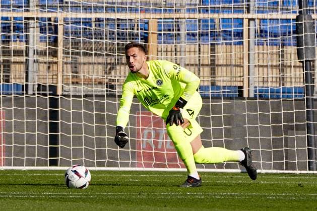Fußball, HSC Montpellier - SCO Angers Benjamin Lecomte (Montpellier) FOOTBALL : Montpellier vs SCO Angers - Ligue 1 Ubereats - Montpellier - 05 03 2023 NorbertScanella Panoramic 
