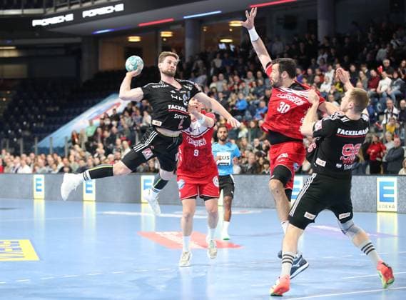 Sport Themen der Woche KW09 05.03.2023 - Handball - 1. Bundesliga LIQUI MOLY HBL - Saison 2022 2023 - 22. Spieltag: HC Erlangen Metropolregion Nürnberg HCE - TBV Lemgo Lippe - DaMa - Lutz Heiny (2, HC Erlangen HCE ) Frederik Simak (8, TBV Lemgo ) Gedeon Guardiola (30, TBV Lemgo ) Tim Zechel (96, HC Erlangen HCE ) *** 05 03 2023 Handball 1 Bundesliga LIQUI MOLY HBL Season 2022 2023 22 Matchday HC Erlangen Nuremberg Metropolitan Region HCE TBV Lemgo Lippe DaMa Lutz Heiny 2, HC Erlangen HCE Frederik Simak 8, TBV Lemgo Gedeon Guardiola 30, TBV Lemgo Tim Zechel 96, HC Erlangen HCE