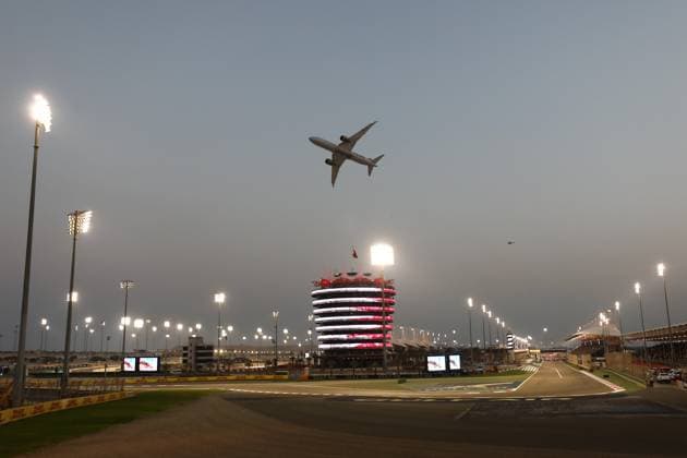 F1 Bahrain Grand Prix Gulf Air plane before Bahrain Grand Prix at Sakhir Circuit in Sakhir, Bahrain on March 5, 2023. Sakhir Bahrain  Copyright: xJakubxPorzyckix originalFilename:porzycki-f1bahrai230305_npfNI.jpg