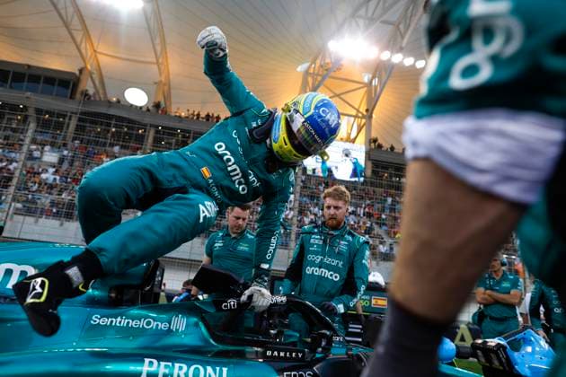 14 Fernando Alonso (ESP, Aston Martin Aramco Cognizant F1 Team), F1 Grand Prix of Bahrain at Bahrain International Circuit on March 5, 2023 in Sakhir, Bahrain. (Photo by HOCH ZWEI) Sakhir Bahrain