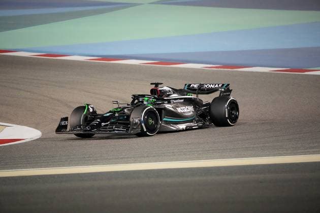Formula 1 Gulf Air Bahrain Grand Prix 2023 05.03.2023, Bahrain International Circuit, Sakhir, Formula 1 Gulf Air Bahrain Grand Prix 2023 ,im Bild George Russell (GBR), Mercedes-AMG Petronas Formula One Team.