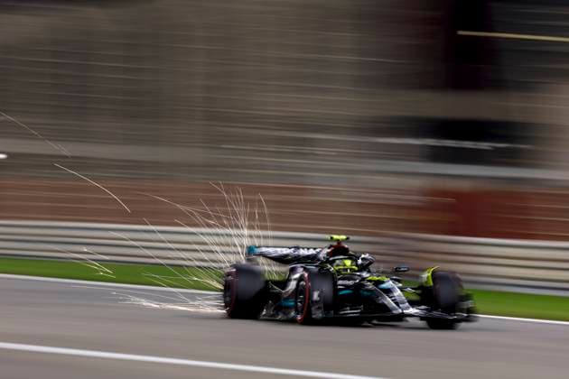 44 Lewis Hamilton (GBR, Mercedes-AMG Petronas F1 Team), F1 Grand Prix of Bahrain at Bahrain International Circuit on March 5, 2023 in Sakhir, Bahrain. (Photo by HOCH ZWEI) Sakhir Bahrain