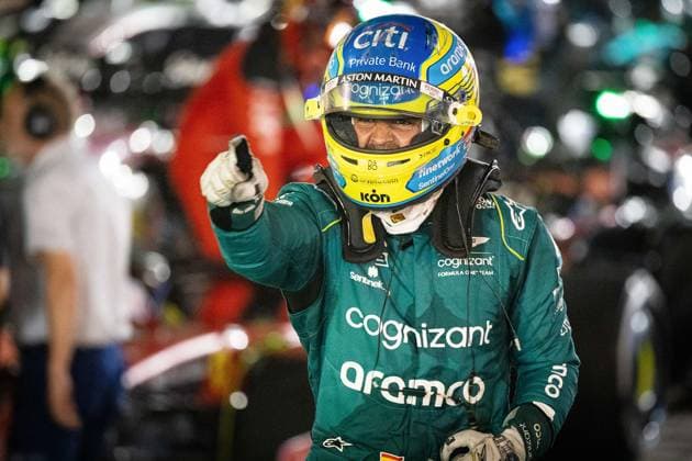 Platz 3 für Fernando Alonso (ESP, Aston Martin Aramco Cognizant Formula One Team 14) BHR, Formel 1, Bahrain International, Bahrain 05.03.23 BHR, Formel 1, Bahrain International Circuit, 05.03.23 Sakhir Copyright: xEibner-Pressefoto ThomasxFuesslex EP_TFR