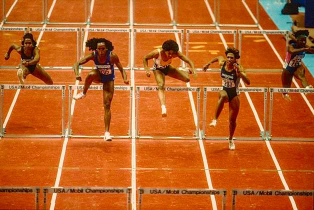 Track and Field Jackie Joyner-Kersee Jackie Joyner-Kersee at the 1989 USA Indoor Track and Field Championships New York Madison Square Garden New York United States Copyright: xStevenxE.xSutton DUOMO PCNx TF1202 017447