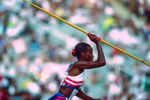 RECORD DATE NOT STATED Track and Field Jackie Joyner-Kersee Jackie Joyner-Kersee competing in the Heptathlon at the 1992 Olympic Summer Games. Barcelona Estadi Olimpic de MontjuÃ¯c Spain Copyright: xStevenxE.xSutton DUOMO PCNx TF1202 074791
