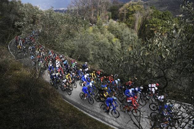 Sport Themen der Woche KW10 Foto Fabio Ferrari LaPresse 7 Marzo 2023 - Italia - ciclismo - 58a Edizione Tirreno Adriatico 2023 - da Camaiore a Follonica - 210 km - Nella foto: un momento della gara March 7, 2023 Italy - sport, cycling - 58th Tirreno Adriatico 2023 - From Camaiore to Follonica. In the pic: a moment of the race  Copyright: xFabioxFerrari LaPresse FABIOFERRx