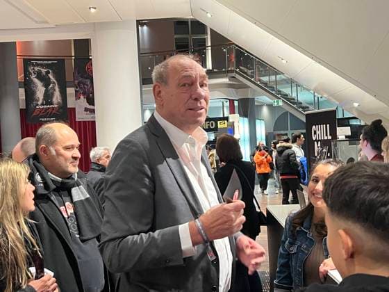 Präsident Peter Fischer - Frankfurt 08.03.2023: Filmpremiere In diesem Jahr von Eintracht Frankfurt