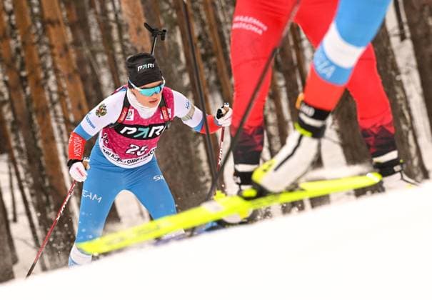 Sport Themen der Woche KW10 Sport Bilder des Tages Russia Biathlon Commonwealth Cup Women 8387291 09.03.2023 Russia s Natalia Gerbulova competes in the women s 7.5 km sprint event at the 6th stage of the Biathlon Commonwealth Cup outside Tyumen, Russia. Alexey Filippov Sputnik Tyumen Russia  Copyright: xAlexeyxFilippovx