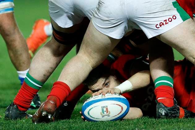 Sport Themen der Woche KW10 Sport Bilder des Tages 2023 Under-20 Six Nations Championship Round 4, Stadio Comunale Di Manigo, Treviso, Italy 10 3 2023 Italy vs Wales Bryn Bradley of Wales Bryn Bradley 10 3 2023  Copyright: x INPHO MatteoxCiambellix _IAM2266