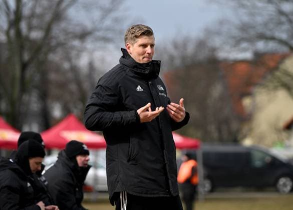 Fussball, U 17, Saison 2022 23, B-Junioren Bundesliga, Staffel Nord Nordost (17. Spieltag), 1. FC Union Berlin - Hertha BSC, Trainer Daniel Schulz U17, U 17 1. FC Union), 11.03.2023,