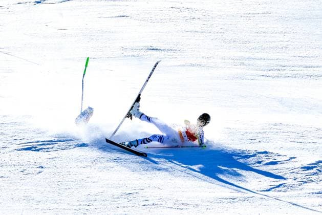 Sport Themen der Woche KW10 Sport Bilder des Tages ALPINE SKIING - FIS WC Kranjska Gora KRANJSKA GORA,SLOVENIA,11.MAR.23 - ALPINE SKIING - FIS World Cup, giant slalom, men. Image shows Stefan Luitz (GER). Keywords: crash.  GEPAxpictures xMarioxBuehner