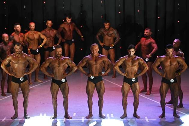Sport Themen der Woche KW10 Sport Bilder des Tages Russia Bodybuilding Cup 8388488 11.03.2023 Bodybuilders take part in the Novosibirsk Bodybuilding Cup, in Novosibirsk, Russia. Alexandr Kryazhev Sputnik Novosibirsk Russia  Copyright: xAlexandrxKryazhevx