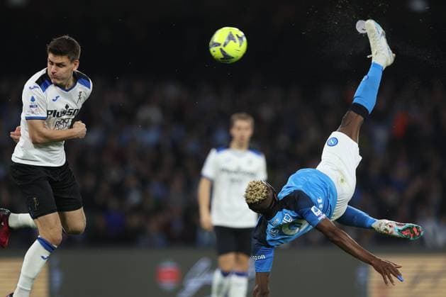 Sport Themen der Woche KW10 Foto Alessandro Garofalo LaPresse 11 marzo 2023 Napoli, Italia calcio Napoli vs Atalanta - Campionato di calcio Serie A TIM 2022 2023 - stadio Diego Armando Maradona Nella foto: Victor Osimhen (SSC Napoli); March 11 , 2023 Naples, Italy sport soccer Napoli vs Atalanta - Italian Football Championship League A TIM 2022 2023 - Diego Armando Maradona stadium. In the pic: Victor Osimhen (SSC Napoli);  Copyright: xAlessandroxGarofalo LaPressex