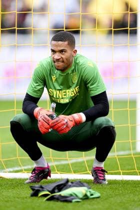 Alban Lafont (Nantes) FOOTBALL : Nantes vs Nice - Ligue1 - 12 03 2023 JBAutissier Panoramic 