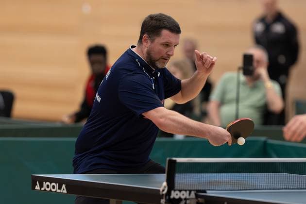 Krisztian Nagy (Hertha BSC Berlin) - Passau (Bayern Deutschland) Tischtennis Herren, 2. Bundesliga, Saison 2022 2023 am 12.03.2023 in der Neuen Mehrzweckhalle TTC Fortuna Passau vs. Hertha BSC Berlin