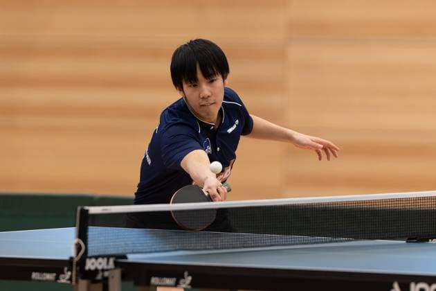 Yuta Iimura (Hertha BSC Berlin) - Passau (Bayern Deutschland) Tischtennis Herren, 2. Bundesliga, Saison 2022 2023 am 12.03.2023 in der Neuen Mehrzweckhalle TTC Fortuna Passau vs. Hertha BSC Berlin