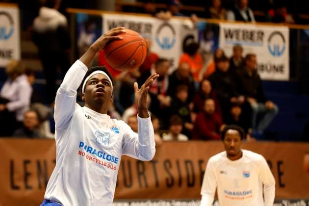 14.03.2023, easyCredit Basketball Bundesliga, BBL, Saison 2022 2023, Herren, Syntainics MBC - Alba Berlin, 55, Ralph Hounnou, Syntainics MBC Weißenfels Stadthalle Sachsen-Anhalt Germany