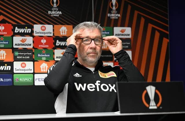 Fussball, Herren, Saison 2022 2023, Europa League, Pressekonferenz des 1. FC Union Berlin am Tag vor dem Achtelfinal-Rückspiel bei Royale Union Saint-Gilloise im Lotto Park Brüssel, Trainer Urs Fischer (1. FC Union Berlin), 15.03. 2023, Copyright: xMatthiasxKochx