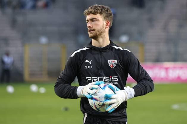 3. Liga; SV Waldhof Mannheim - FC Ingolstadt 04; Torwart Maurice Dehler (46, FCI) 3. Liga - FC Ingolstadt 04 Saison 2022 2023 SV Waldhof Mannheim