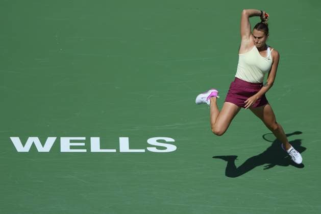 Aryna Sabalenka (Blr) defeated Coco Gauff (USA) at the BNP Paribas Open at Indian Wells TENNIS : Indian Wells 2023 - 15 03 2023 AntoineCouvercelle Panoramic 