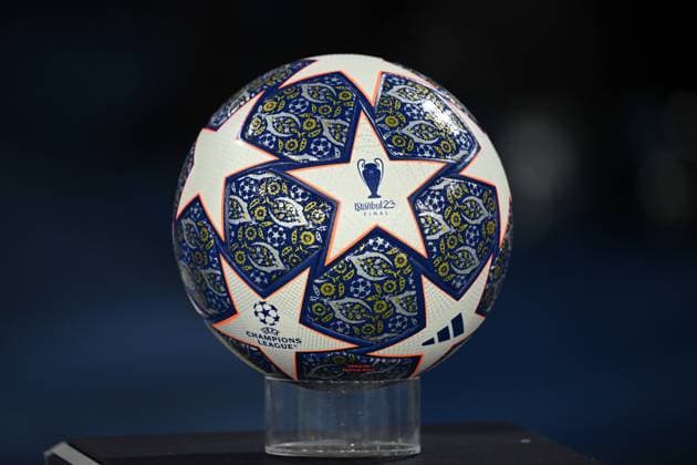 Manchester, Etihad Stadium, 14.03.23, GER, Herren, UEFA Champions League, Saison 2022-2023, Manchester City - RB Leipzig Bild: Offizieller Spielball von Adidas mit Aufschrift Istanbul 23 Only for editorial use! DFL regulations prohibit any use of photographs as image sequences and or quasi-video. England United Kingdom
