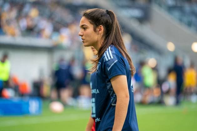 Sydney, New South Wales, February 19th 2023: Paula Tomas (20 Spain) looks on during the Cup of Nations international game between Australia and Spain at CommBank Stadium in Sydney, Australia. (Noe Llamas SPP)  Copyright: xNoexLlamas SPPx spp-en-NoLl-20230219-DSC00789