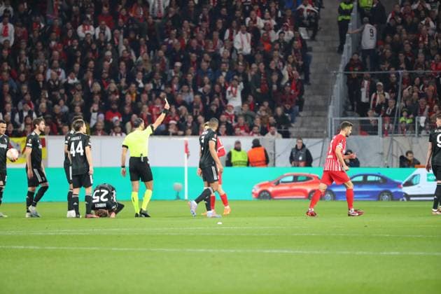 16.03.2023, xtvx, Fussball UEFA Europa League 1 8 Finale, SC Freiburg - Juventus Turin emspor, v.l. (DFL DFB REGULATIONS PROHIBIT ANY USE OF PHOTOGRAPHS as IMAGE SEQUENCES and or QUASI-VIDEO) Freiburg