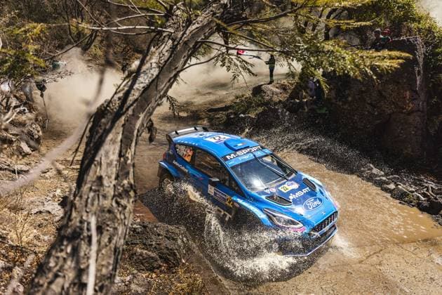 22 Adrien FOURMAUX (FRA), Alexandre CORIA (FRA), M FORD WORLD RALLY TEAM, FORD Fiesta MkII, RC2, Rally2, action during the Rally Guanajuato Mexico 2023, 3rd round of the 2023 WRC, Motorsport Rallye, WM World Rally Car Championship, from March 16 to 19, 2023 at Leon, Guanajuato, in Mexico - AUTO - WRC - RALLY GUANAJUATO MEXICO 2023 DPPI Panoramic RPPA_2023_03_Mexico_177