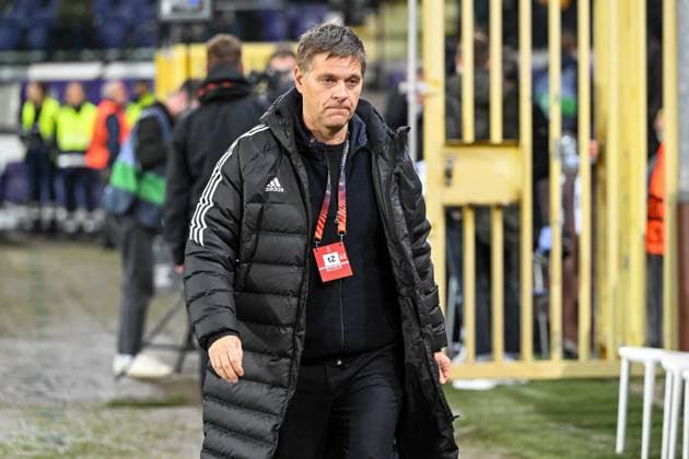 Fussball, Herren, Saison 2022 2023, Europa League (Achtelfinale, Rückspiel), Royale Union Saint-Gilloise - 1. FC Union Berlin im Lotto Park Brüssel, Geschäftsführer Oliver Ruhnert (1. FC Union Berlin) , 16.03. 2023, Copyright: xMatthiasxKochx