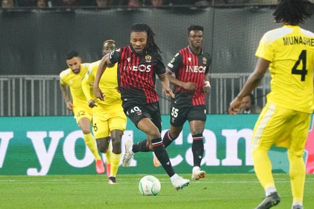 Khephren Thuram (OGC Nice) FOOTBALL : OGC Nice vs Football Club Sheriff Tiraspol - 8 eme de finale retour Europa Conference League - Nice - 16 03 2023 NorbertScanella Panoramic 