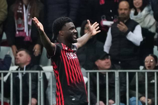 Terem Moffi (OGC Nice) FOOTBALL : OGC Nice vs Football Club Sheriff Tiraspol - 8 eme de finale retour Europa Conference League - Nice - 16 03 2023 NorbertScanella Panoramic 