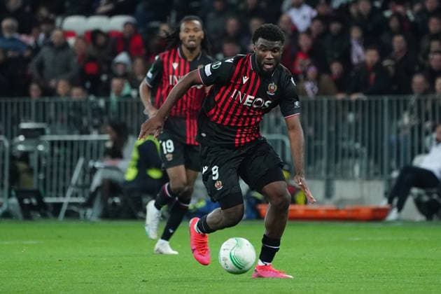 Terem Moffi (OGC Nice) FOOTBALL : OGC Nice vs Football Club Sheriff Tiraspol - 8 eme de finale retour Europa Conference League - Nice - 16 03 2023 NorbertScanella Panoramic 