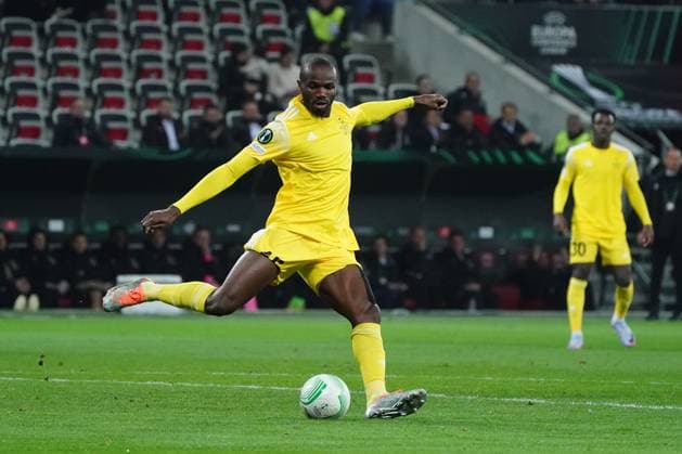 Gaby Kiki Junior (Sheriff Tiraspol) FOOTBALL : OGC Nice vs Football Club Sheriff Tiraspol - 8 eme de finale retour Europa Conference League - Nice - 16 03 2023 NorbertScanella Panoramic 