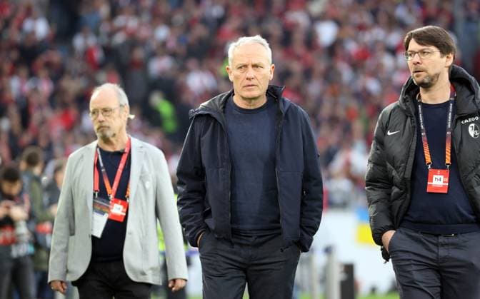 16.03.23 SC Freiburg - Juventus Turin Deutschland, Freiburg, 16.03.2023, Fussball, Europa League, Achtelfinale, SC Freiburg - Juventus Turin: Christian Streich (Trainer SC Freiburg).