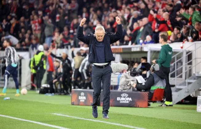 16.03.23 SC Freiburg - Juventus Turin Deutschland, Freiburg, 16.03.2023, Fussball, Europa League, Achtelfinale, SC Freiburg - Juventus Turin: Christian Streich (Trainer SC Freiburg).
