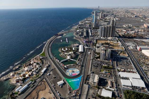 General view, F1 Grand Prix of Saudi Arabia at Jeddah Corniche Circuit on March 17, 2023 in Jeddah, Saudi Arabia. (Photo by HOCH ZWEI) Jeddah Saudi Arabia