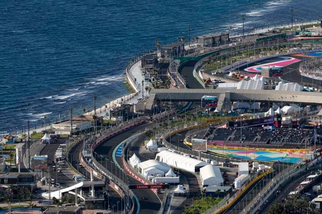 General view, F1 Grand Prix of Saudi Arabia at Jeddah Corniche Circuit on March 17, 2023 in Jeddah, Saudi Arabia. (Photo by HOCH ZWEI) Jeddah Saudi Arabia