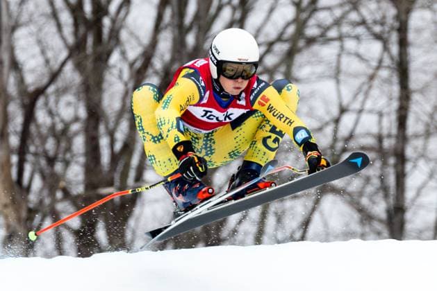 Sport Themen der Woche KW11 Sport Bilder des Tages FREESTYLE SKIING - FIS WC Craigleith CRAIGLEITH,CANADA,17.MAR.23 - FREESTYLE SKIING - FIS World Cup, Ski Cross, ladies, men. Image shows Florian Wilmsmann (GER).  GEPAxpictures xMaticxKlansek