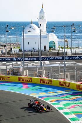 11 Sergio Perez (MEX, Oracle Red Bull Racing), F1 Grand Prix of Saudi Arabia at Jeddah Corniche Circuit on March 17, 2023 in Jeddah, Saudi Arabia. (Photo by HOCH ZWEI) Jeddah Saudi Arabia