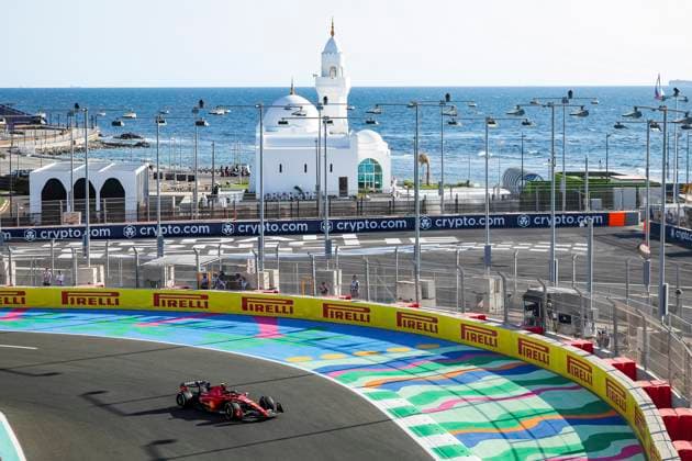 55 Carlos Sainz (ESP, Scuderia Ferrari), F1 Grand Prix of Saudi Arabia at Jeddah Corniche Circuit on March 17, 2023 in Jeddah, Saudi Arabia. (Photo by HOCH ZWEI) Jeddah Saudi Arabia