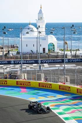 44 Lewis Hamilton (GBR, Mercedes-AMG Petronas F1 Team), F1 Grand Prix of Saudi Arabia at Jeddah Corniche Circuit on March 17, 2023 in Jeddah, Saudi Arabia. (Photo by HOCH ZWEI) Jeddah Saudi Arabia