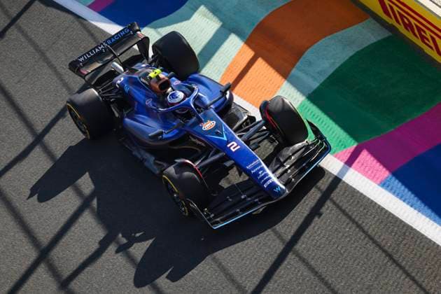 2 Logan Sargeant (USA, Williams Racing), F1 Grand Prix of Saudi Arabia at Jeddah Corniche Circuit on March 17, 2023 in Jeddah, Saudi Arabia. (Photo by HOCH ZWEI) Jeddah Saudi Arabia
