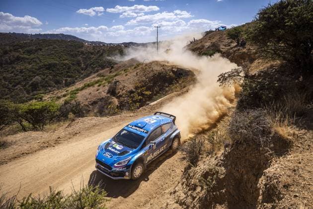 Motorsport, WRC, Rallye Mexiko 22 Adrien FOURMAUX (FRA), Alexandre CORIA (FRA), M FORD WORLD RALLY TEAM, FORD Fiesta MkII, RC2, Rally2, action during the Rally Guanajuato Mexico 2023, 3rd round of the 2023 WRC, Motorsport Rallye, WM World Rally Car Championship, from March 16 to 19, 2023 at Leon, Guanajuato, in Mexico - AUTO - WRC - RALLY GUANAJUATO MEXICO 2023 DPPI Panoramic RPPA_2023_03_Mexico_459