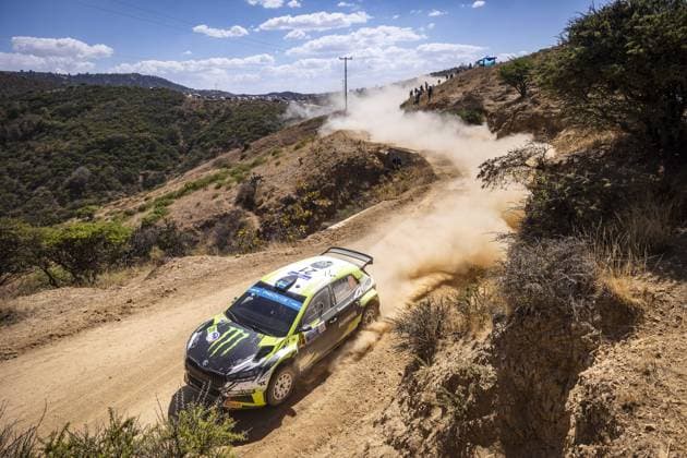 Motorsport, WRC, Rallye Mexiko 21 Oliver SOLBERG (SWE), Elliott EDMONDSON (GBR), SKODA FABIA RS, RC2, Rally2, action during the Rally Guanajuato Mexico 2023, 3rd round of the 2023 WRC, Motorsport Rallye, WM World Rally Car Championship, from March 16 to 19, 2023 at Leon, Guanajuato, in Mexico - AUTO - WRC - RALLY GUANAJUATO MEXICO 2023 DPPI Panoramic RPPA_2023_03_Mexico_458