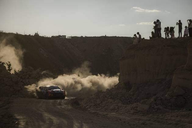 Motorsport, WRC, Rallye Mexiko 04 Esapekka LAPPI (FIN), Janne FERM (FIN), HYUNDAI SHELL MOBIS WORLD RALLY TEAM, HYUNDAI i20 N Rally1 Hybrid, WRC, Motorsport Rallye, WM action during the Rally Guanajuato Mexico 2023, 3rd round of the 2023 WRC World Rally Car Championship, from March 16 to 19, 2023 at Leon, Guanajuato, in Mexico - AUTO - WRC - RALLY GUANAJUATO MEXICO 2023 DPPI Panoramic RPPA_2023_03_Mexico_441