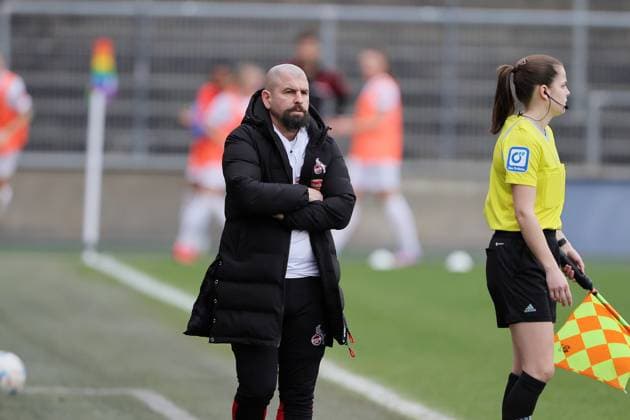 1.FC Köln vs. Bayern München, Fussball Frauen, 1. Bundesliga, Trainer Sascha Glass (1. FC Köln), Bild: , 18.03.2023