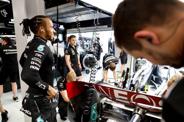 44 Lewis Hamilton (GBR, Mercedes-AMG Petronas F1 Team), F1 Grand Prix of Saudi Arabia at Jeddah Corniche Circuit on March 18, 2023 in Jeddah, Saudi Arabia. (Photo by HOCH ZWEI) Jeddah Saudi Arabia