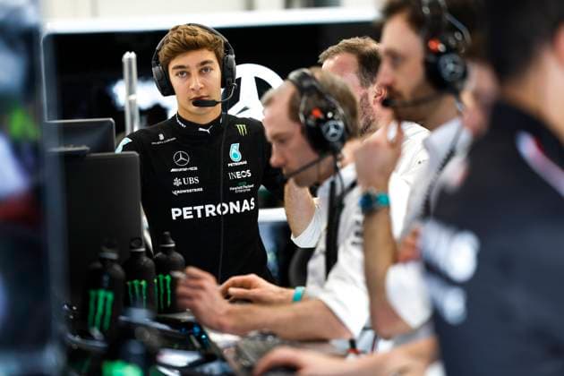 63 George Russell (GBR, Mercedes-AMG Petronas F1 Team), F1 Grand Prix of Saudi Arabia at Jeddah Corniche Circuit on March 18, 2023 in Jeddah, Saudi Arabia. (Photo by HOCH ZWEI) Jeddah Saudi Arabia